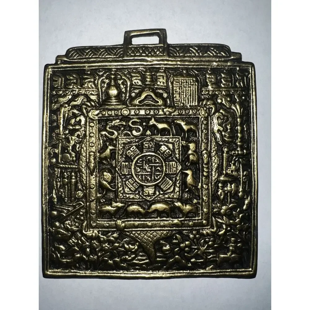 Antique Himalayan Tibetan Bronze Zodiac Amulet Pendant John Richard Collection